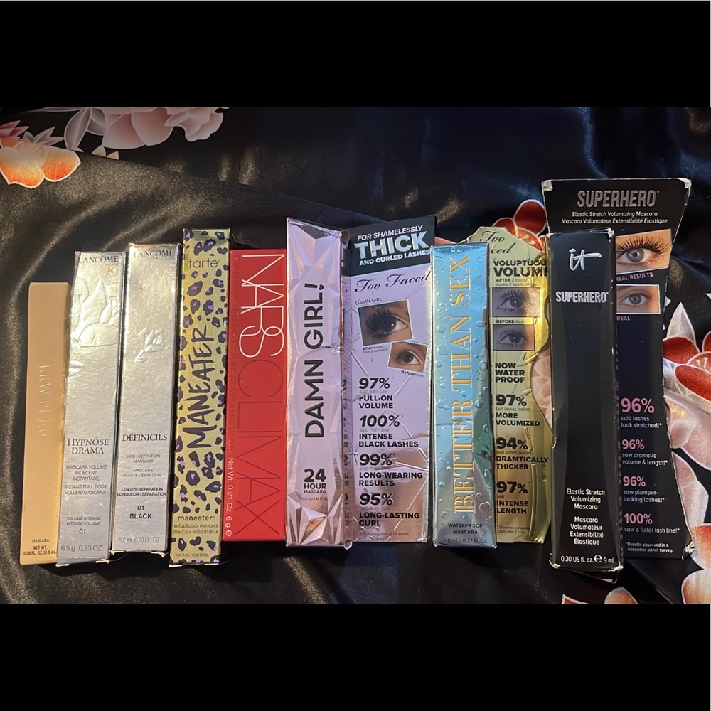Different Brands of Mascara that I have available